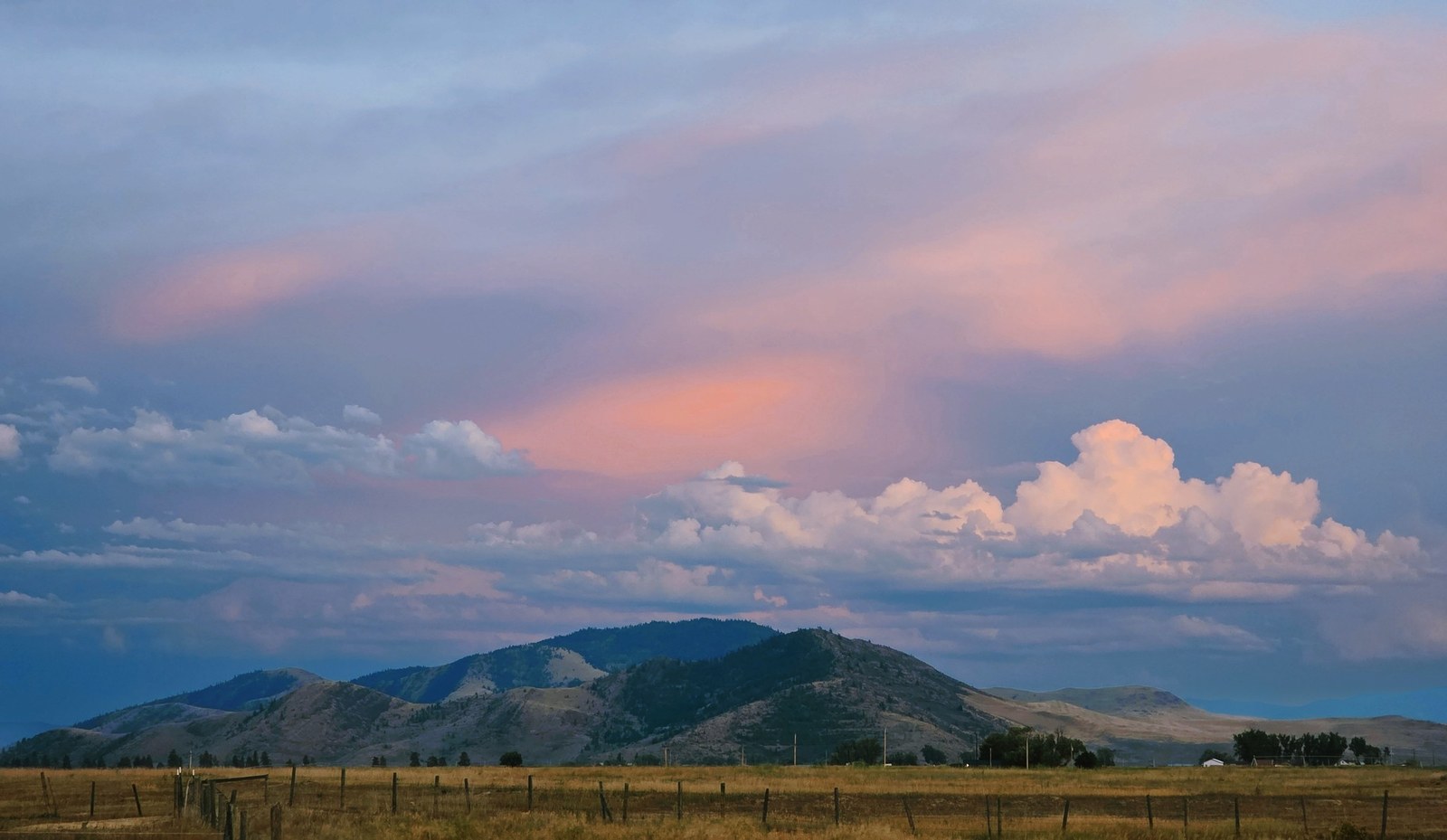Sunset over the mountains